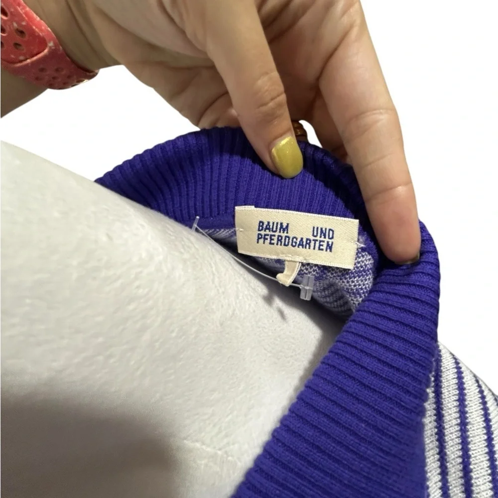 Baum und Pferdgarten CIPO Purple Striped Shirt women’s S - Picture 6 of 12